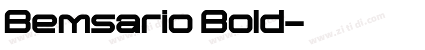 Bemsario Bold字体转换